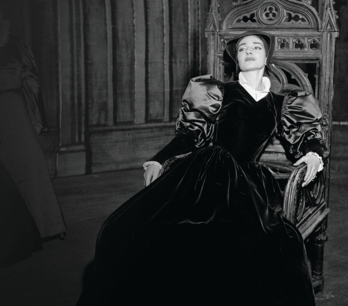 In der Titelpartie von Donnzettis <em>Anna Bolena </em>an der Scala, Mailand 1957