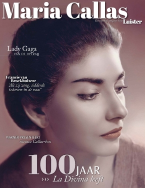 Maria Callas on the cover of Luister Magazine
